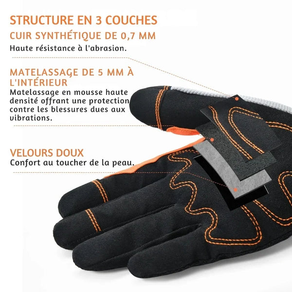 Gants de Protection Unisexes Tactiles & Confortables