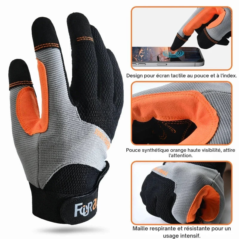 Gants de Protection Unisexes Tactiles & Confortables