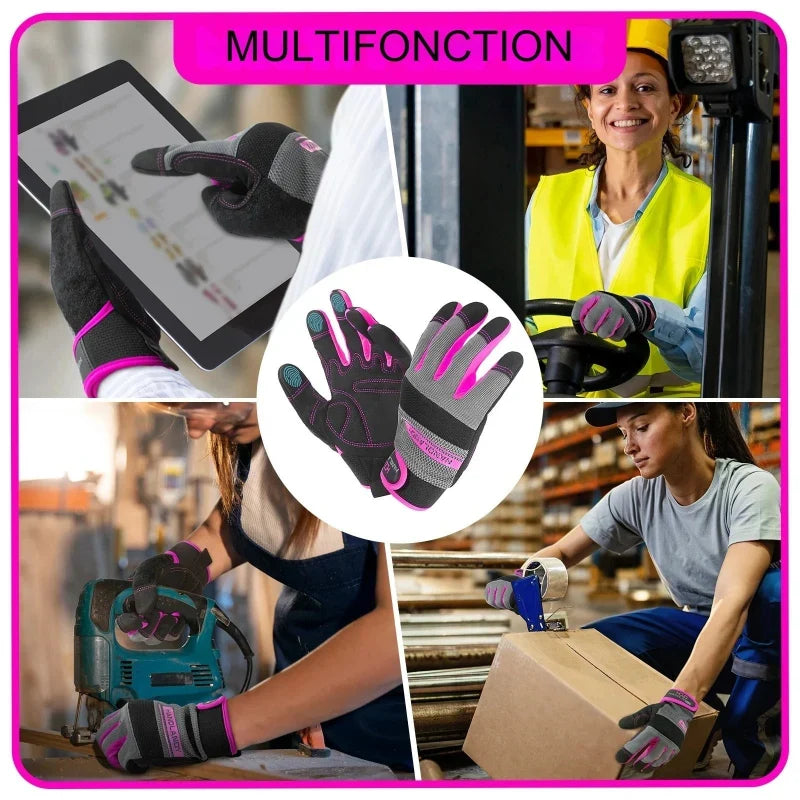 Gants de Travail pour Femmes – Flexibles et Compatibles Écran Tactile