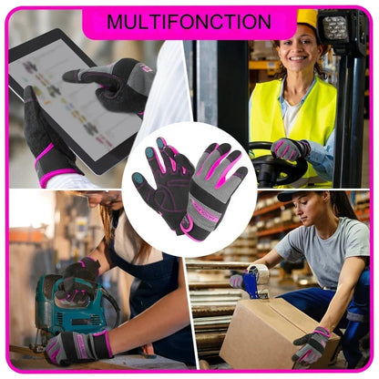 Gants de Travail pour Femmes – Flexibles et Compatibles Écran Tactile