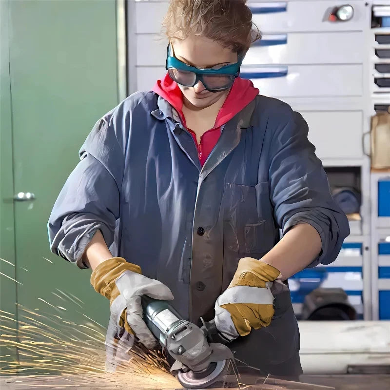 Gants de Travail Unisexe en Cuir pour Protection Maximale