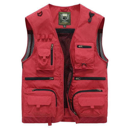 Gilet Homme Léger Multi-Poches – Idéal Randonnée, Pêche, Voyages