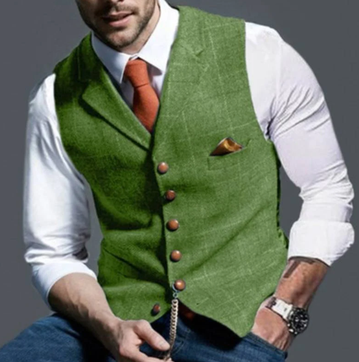 Gilet à Carreaux pour Hommes - Élégance et Style
