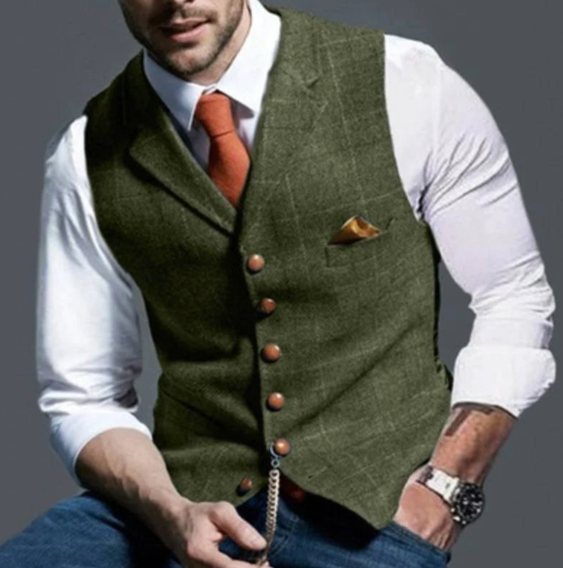 Gilet à Carreaux pour Hommes - Élégance et Style