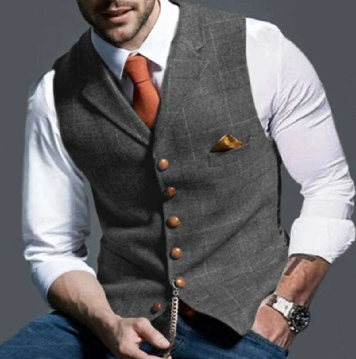 Gilet à Carreaux pour Hommes - Élégance et Style