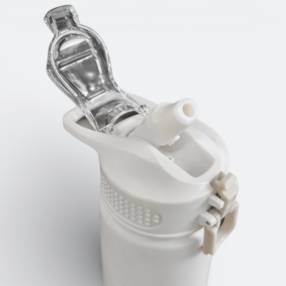 Gourde Isotherme avec Paille Intégrée Rose Pastel - | AïtaVia