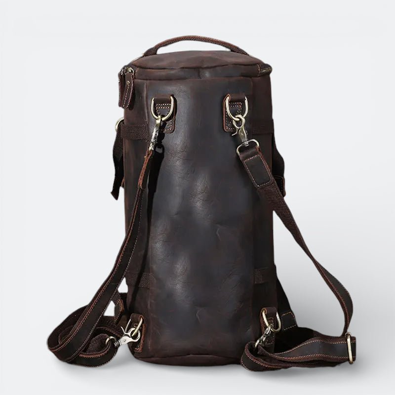 Grand Sac à Dos Cuir Homme Brun Acajou - | AïtaVia