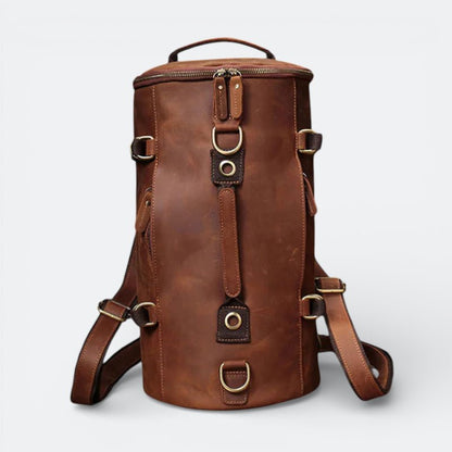 Grand Sac à Dos Cuir Homme Brun Acajou - | AïtaVia