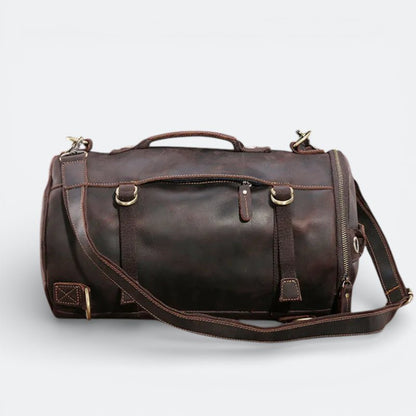 Grand Sac à Dos Cuir Homme Brun Foncé - | AïtaVia