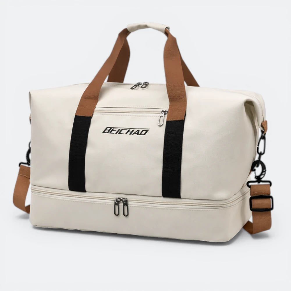 Grand Sac de Sport Homme Beige - | AïtaVia
