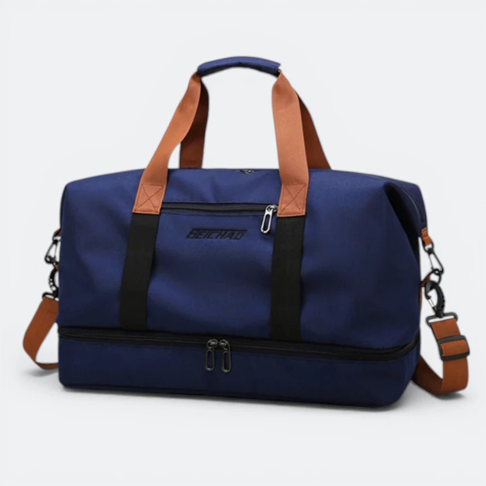 Grand Sac de Sport Homme Bleu Profond - | AïtaVia