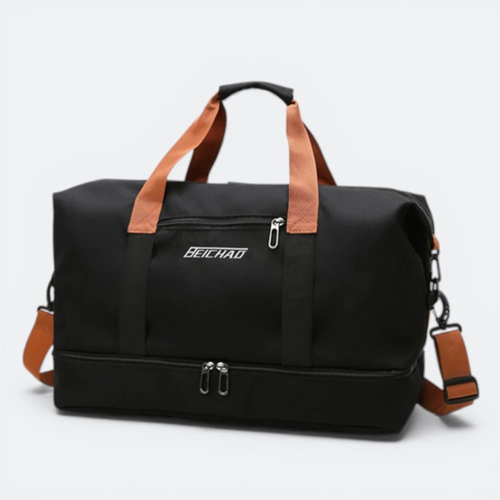 Grand Sac de Sport Homme Noir Charbon - | AïtaVia