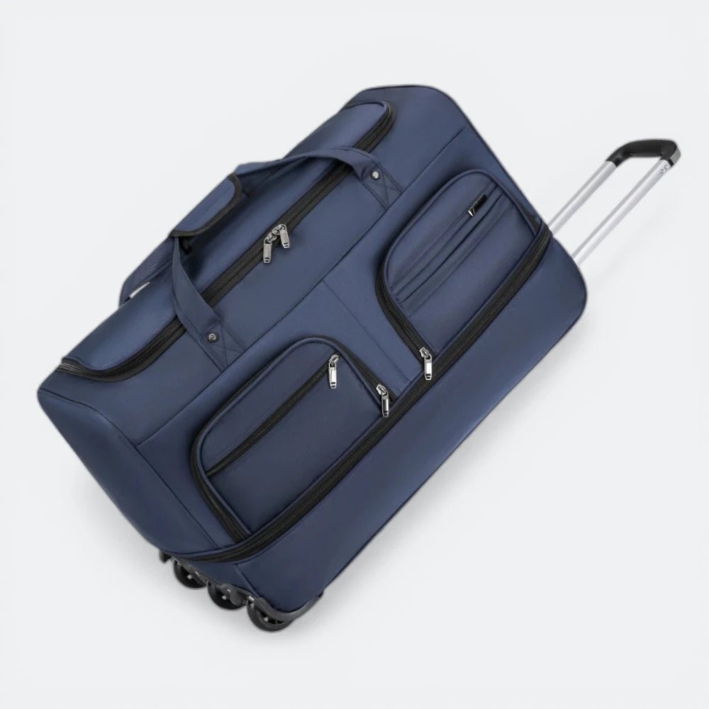 Grand Sac de Voyage a Roulette Bleu Nuit - | AïtaVia