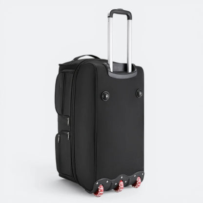 Grand Sac de Voyage a Roulette Brun Patiné - | AïtaVia