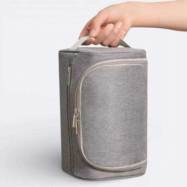 Grande Trousse de Toilette de Voyage Bleu Ardoise - | AïtaVia