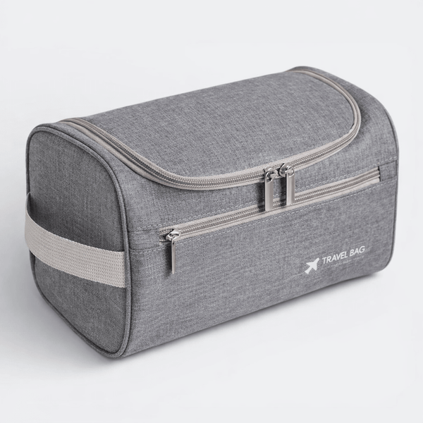 Grande Trousse de Toilette de Voyage Gris Pierre - | AïtaVia
