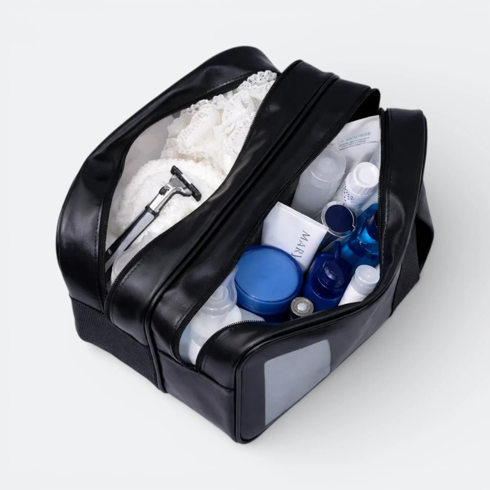 Grande Trousse de Toilette Transparente Bleu Lagune - | AïtaVia