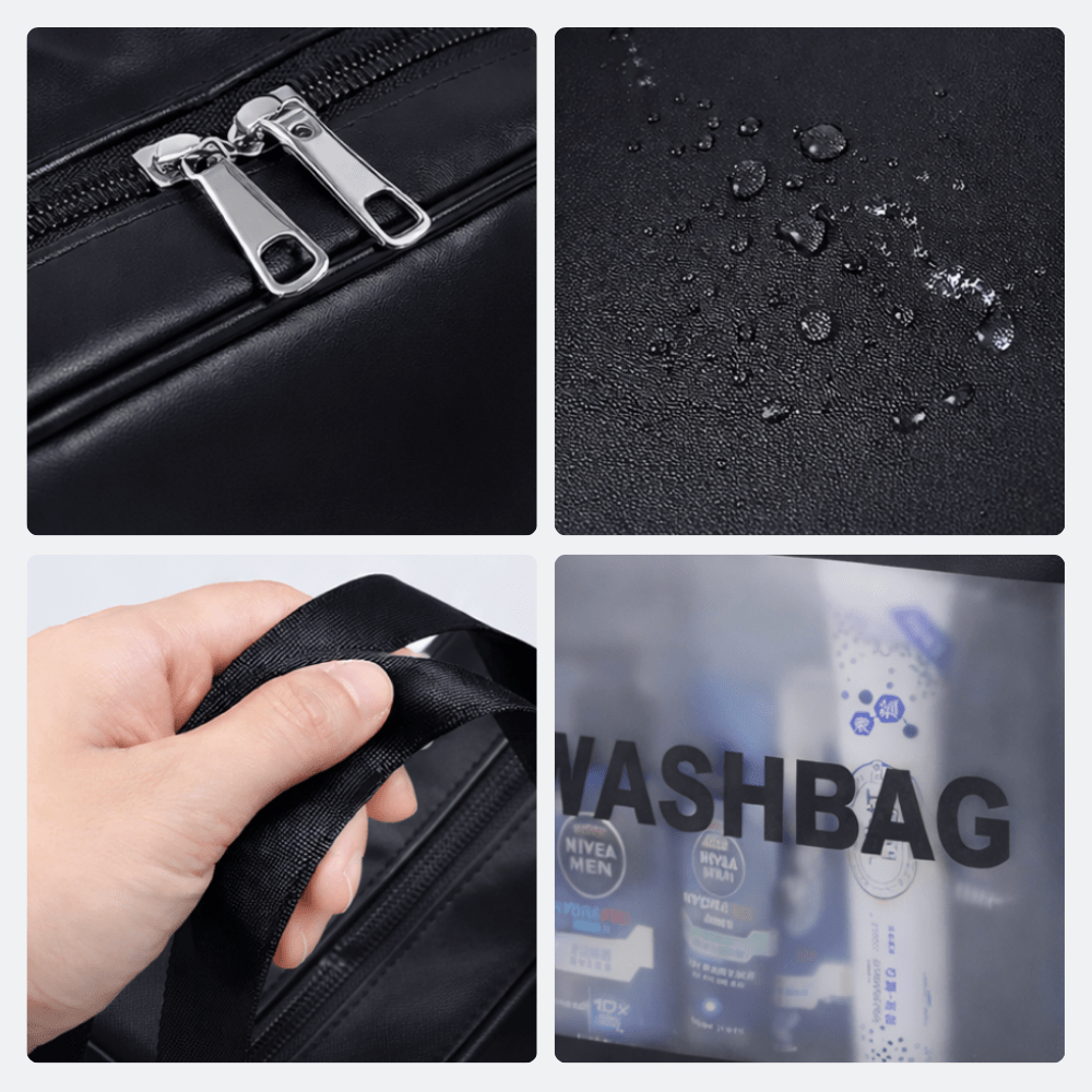 Grande Trousse de Toilette Transparente Bleu Lagune - | AïtaVia