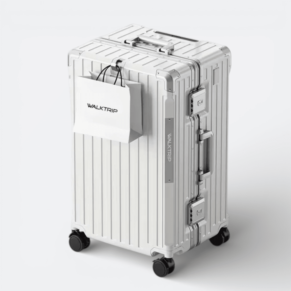 Grande Valise Rigides à Roues Pivotantes Blanc Cassé - | AïtaVia