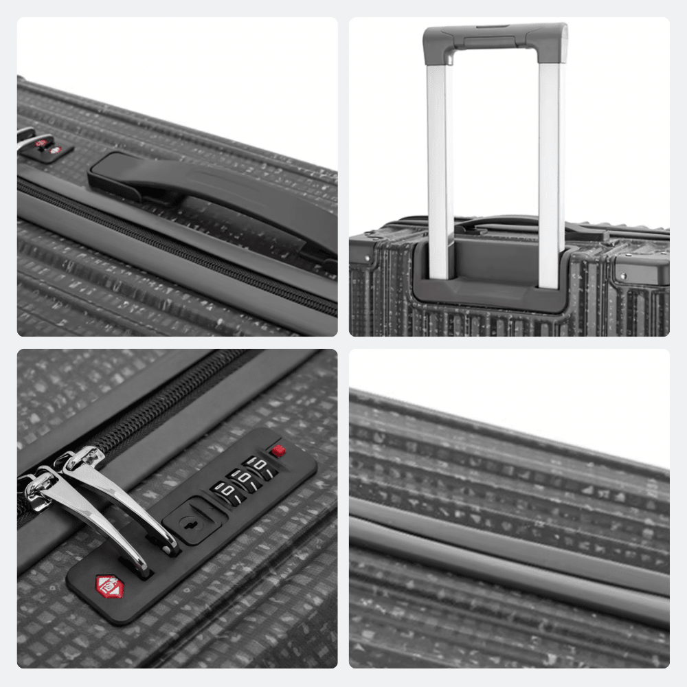 Grande Valise Solide Blanc Ivoire - | AïtaVia