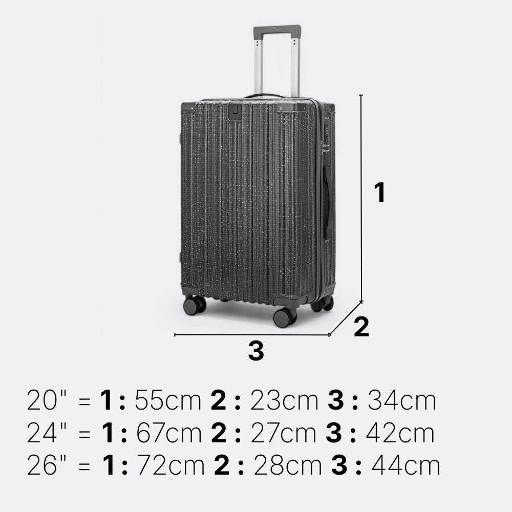 Grande Valise Solide Blanc Ivoire - | AïtaVia