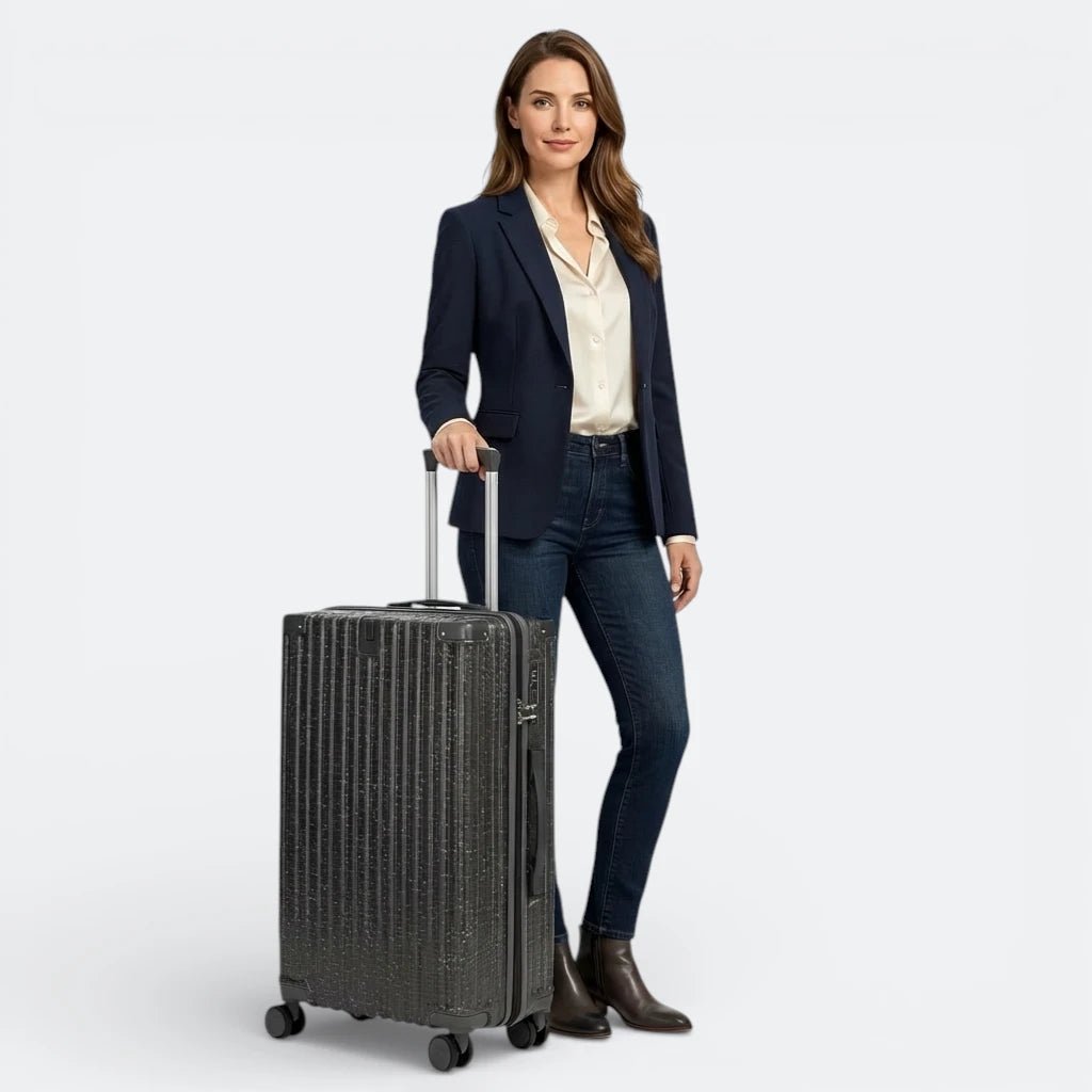 Grande Valise Solide Blanc Ivoire - | AïtaVia