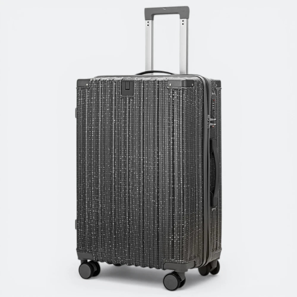 Grande Valise Solide Gris Pailleté - | AïtaVia