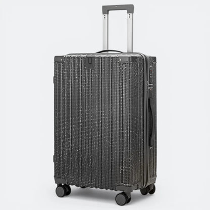 Grande Valise Solide Gris Pailleté - | AïtaVia