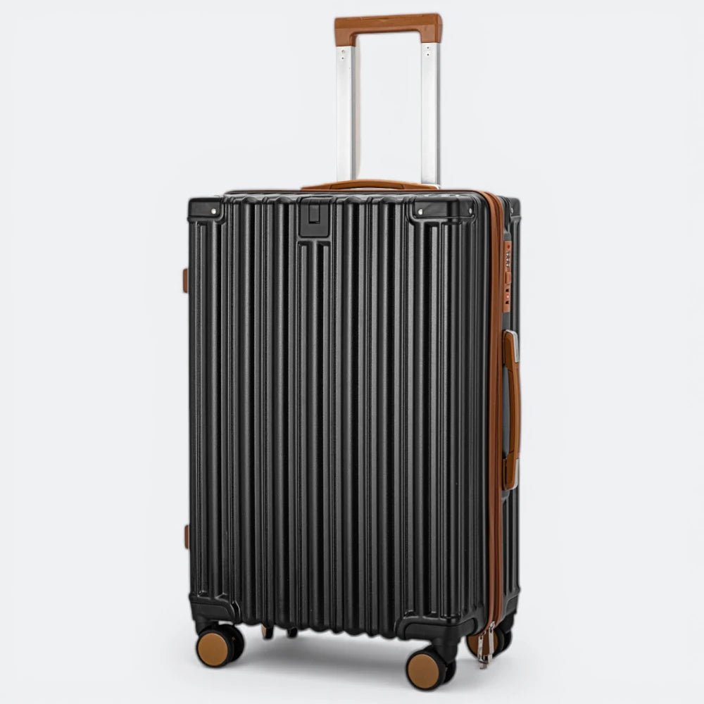 Grande Valise Solide Noir Profond - | AïtaVia