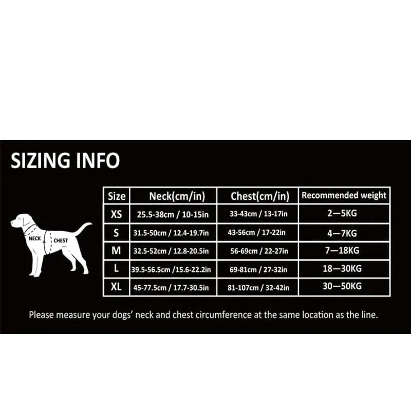 Harnais Chien - Confort, Résistance - XS-XL