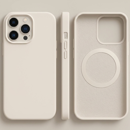 Coque iPhone magnétique en silicone au toucher doux