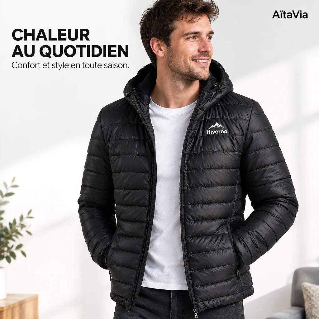 Hiverno – Veste Matelassée à Capuche