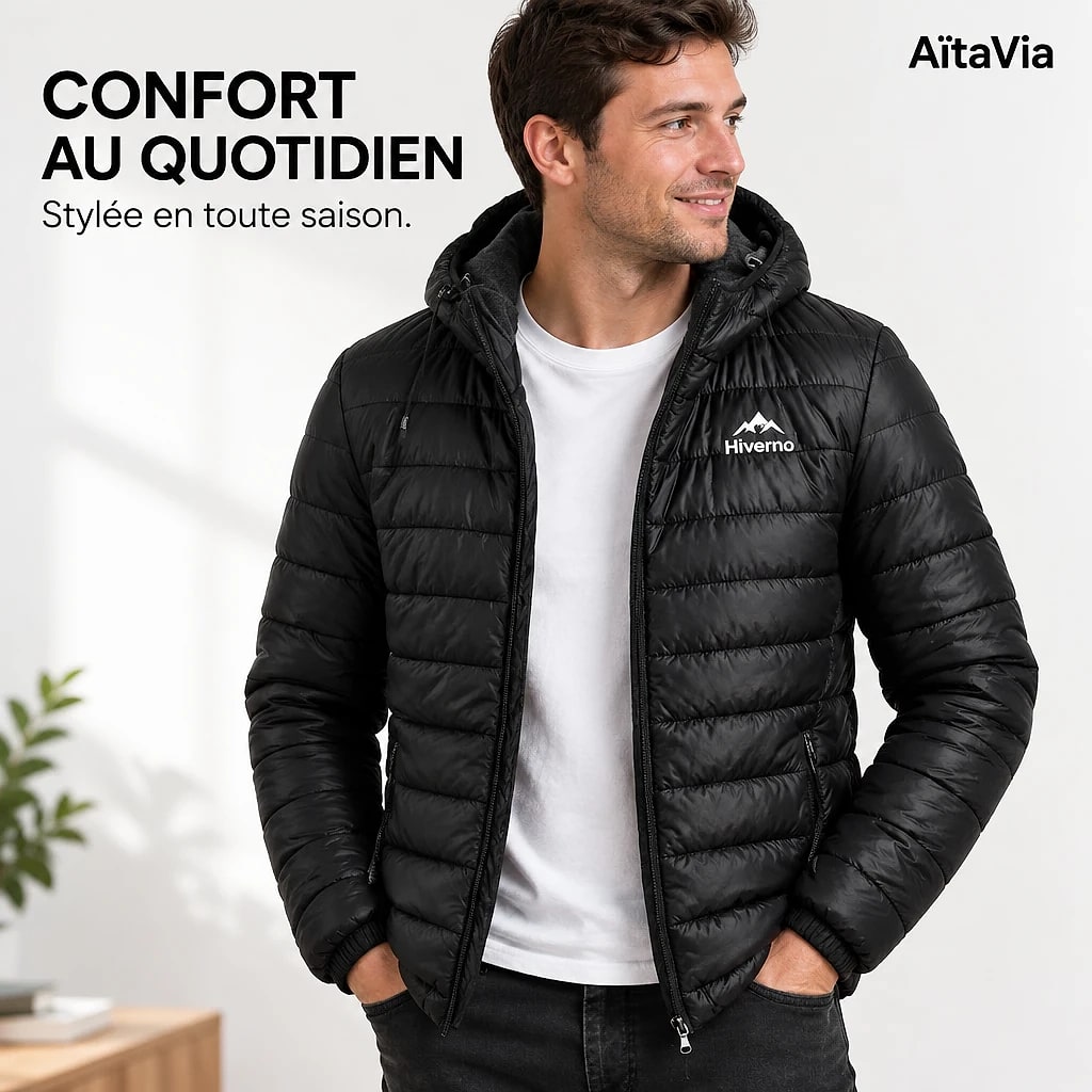 Hiverno – Veste Matelassée à Capuche