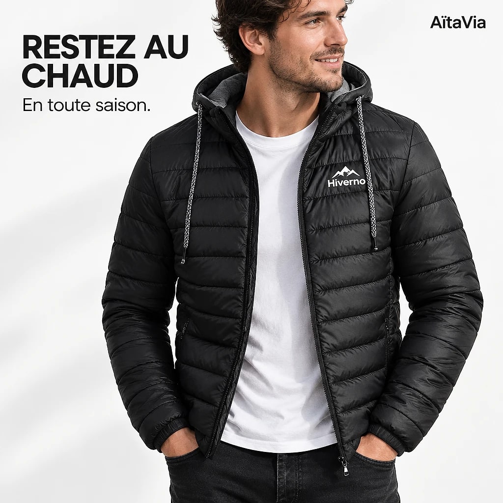 Hiverno – Veste Matelassée à Capuche