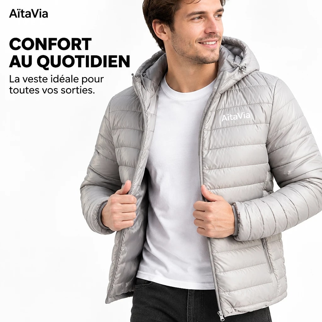 Hiverno – Veste Matelassée à Capuche