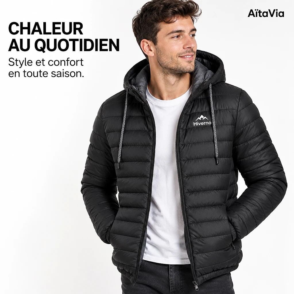 Hiverno – Veste Matelassée à Capuche