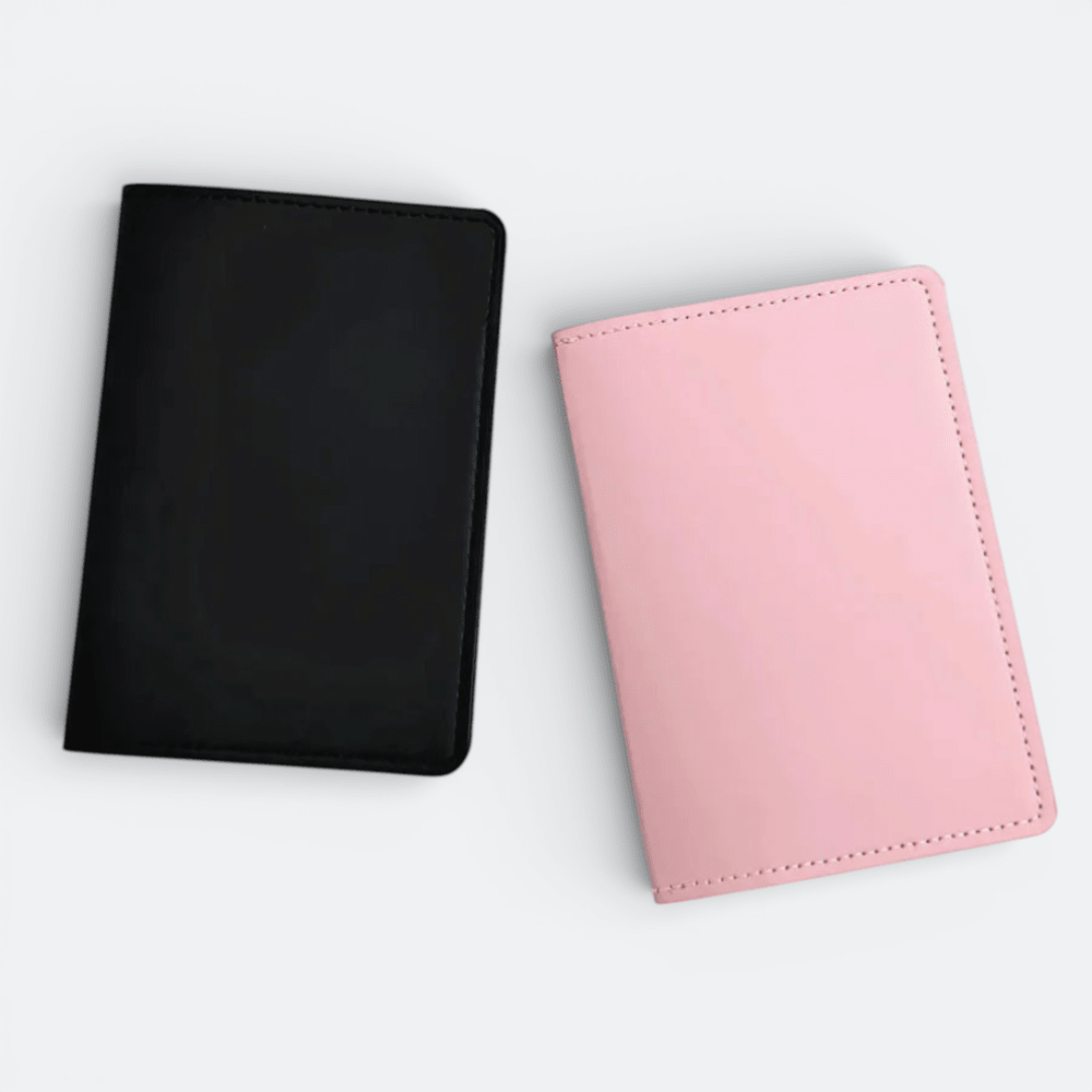 Housse de Passeport Noir / Rose - | AïtaVia