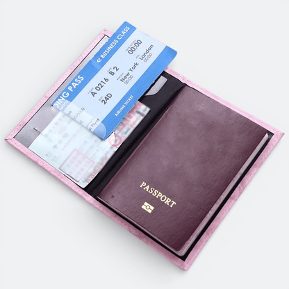 Joli Protège Passeport Marbre Bleu - | AïtaVia