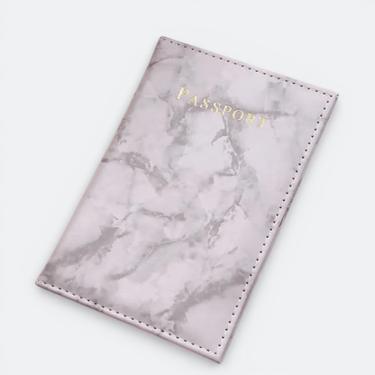 Joli Protège Passeport Marbre Gris - | AïtaVia