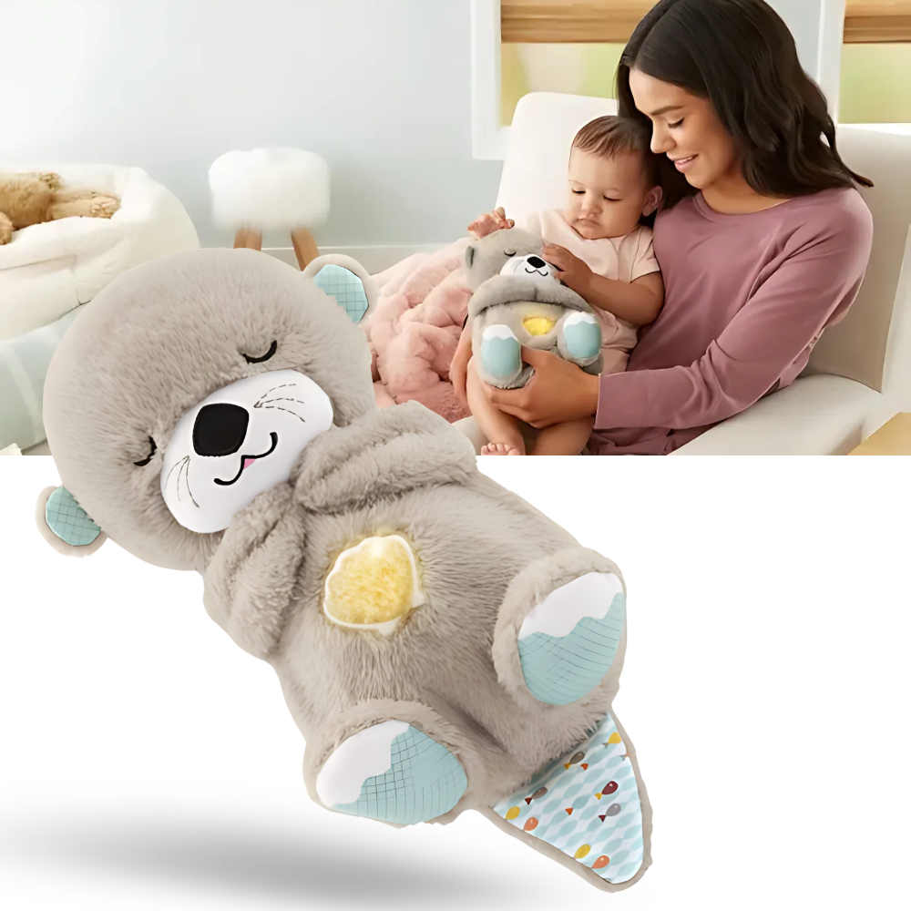 Peluche Loutre Apaisante - Sons Apaisants et Hypoallergénique
