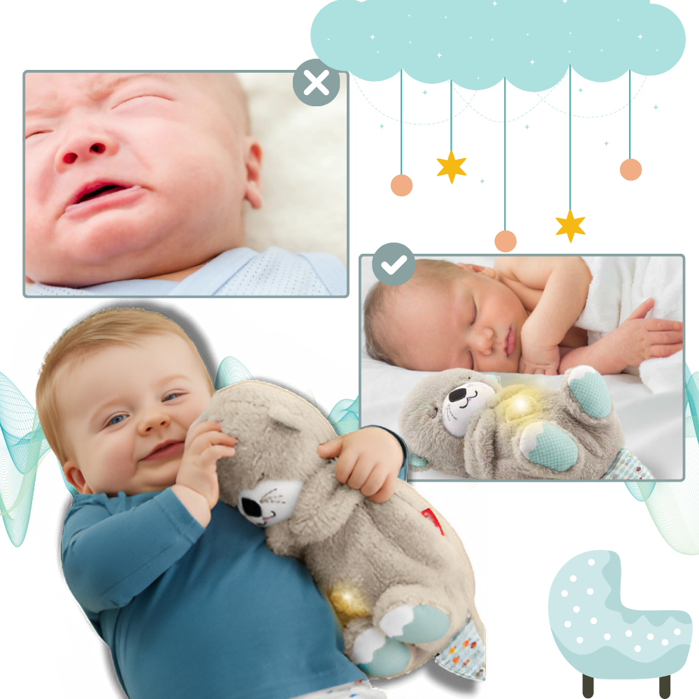 Peluche Loutre Apaisante - Sons Apaisants et Hypoallergénique
