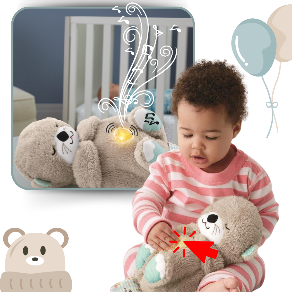 Peluche Loutre Apaisante - Sons Apaisants et Hypoallergénique