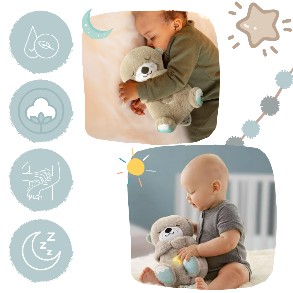 Peluche Loutre Apaisante - Sons Apaisants et Hypoallergénique