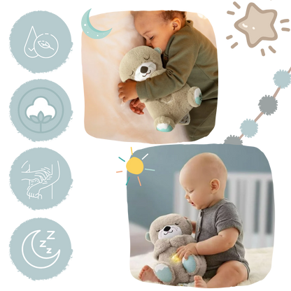 Peluche Loutre Apaisante - Sons Apaisants et Hypoallergénique