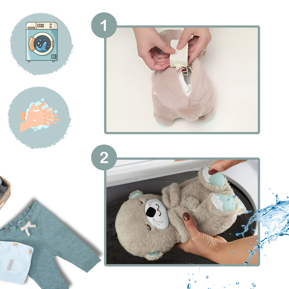 Peluche Loutre Apaisante - Sons Apaisants et Hypoallergénique