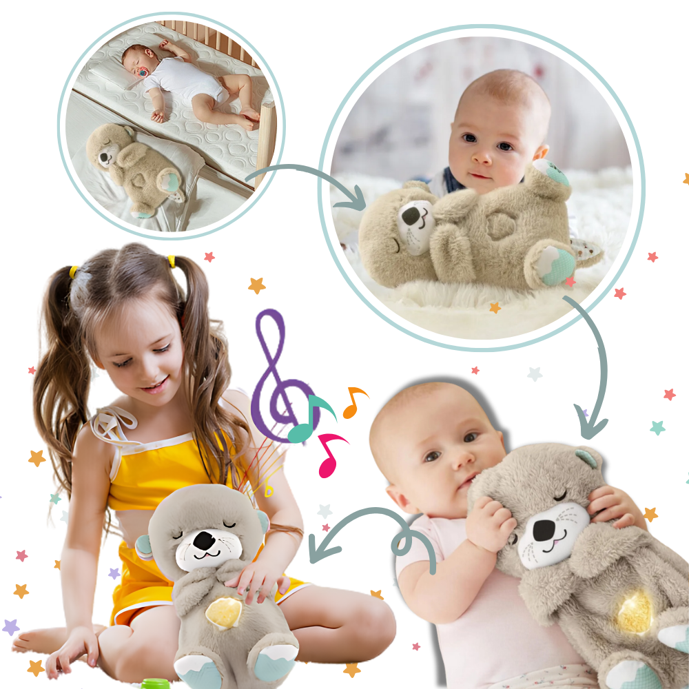 Peluche Loutre Apaisante - Sons Apaisants et Hypoallergénique
