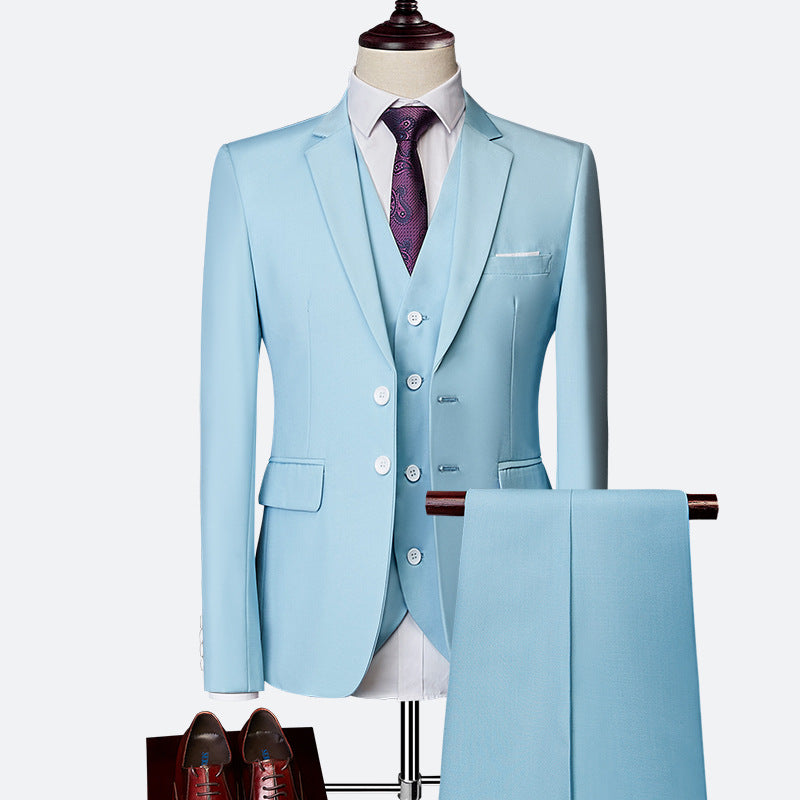 Ensemble Costume 3 Pièces Formel pour Homme Élégant