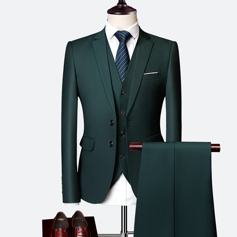 Ensemble Costume 3 Pièces Formel pour Homme Élégant