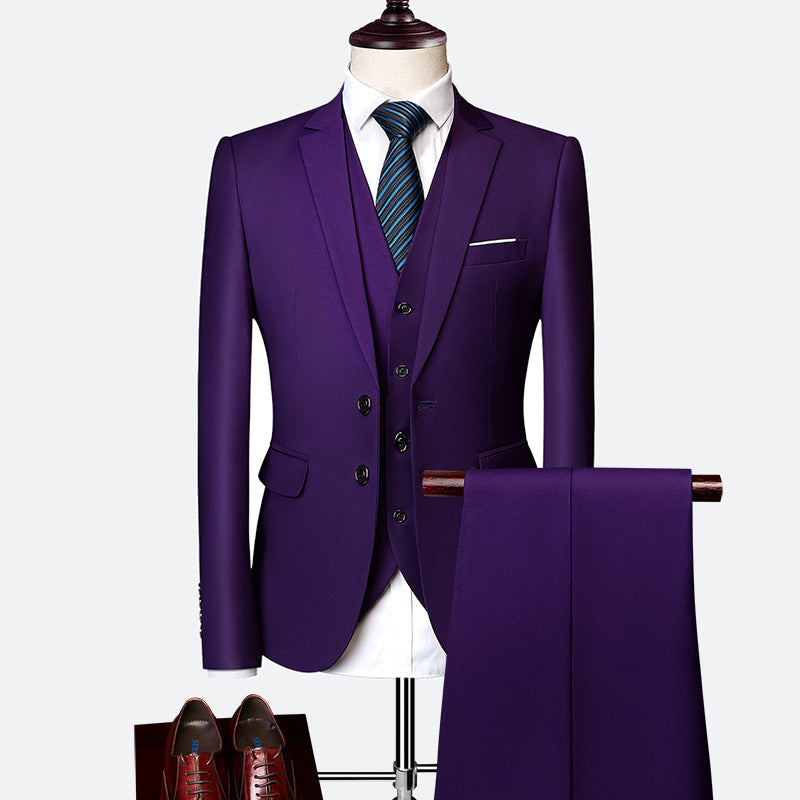 Ensemble Costume 3 Pièces Formel pour Homme Élégant