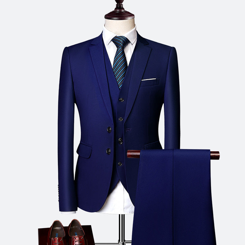 Ensemble Costume 3 Pièces Formel pour Homme Élégant